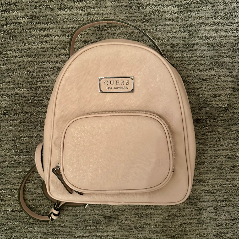 NWOT GUESS Pink Mini Backpack - Picture 1 of 7